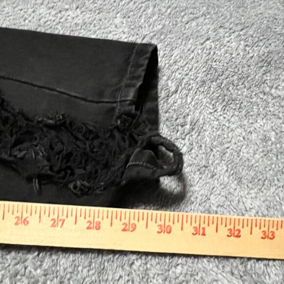 Empyre Jeans Womens 2 (25x29) Black Baggy Skater Distressed - Picture 9 of 10